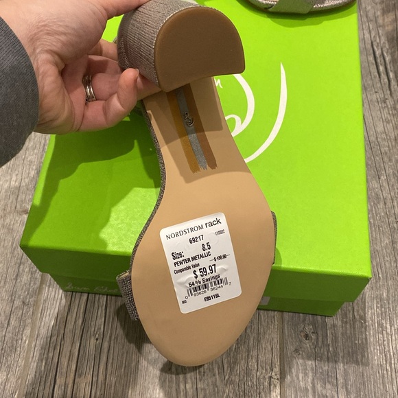 Sam Edelman Pewter Metallic Heels - Picture 6 of 6